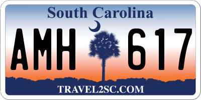 SC license plate AMH617