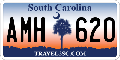 SC license plate AMH620