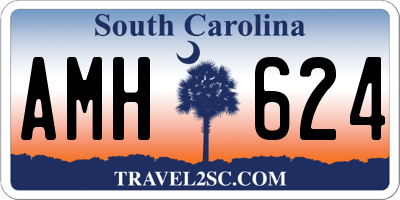 SC license plate AMH624
