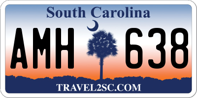 SC license plate AMH638
