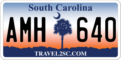 SC license plate AMH640