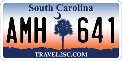 SC license plate AMH641