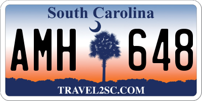 SC license plate AMH648