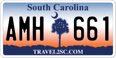 SC license plate AMH661