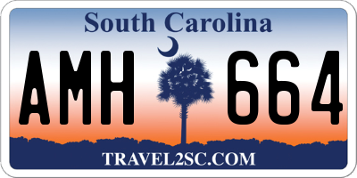 SC license plate AMH664