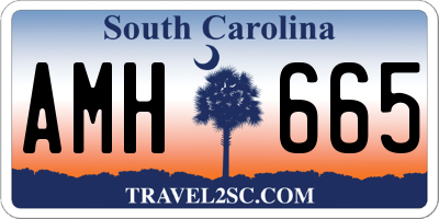 SC license plate AMH665