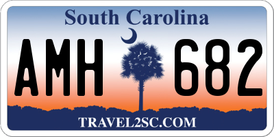 SC license plate AMH682
