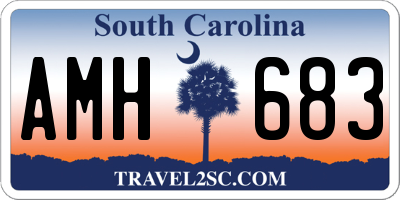SC license plate AMH683