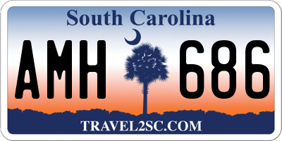SC license plate AMH686