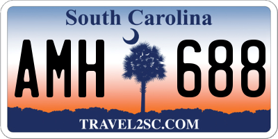 SC license plate AMH688