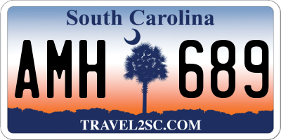 SC license plate AMH689