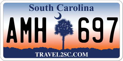SC license plate AMH697