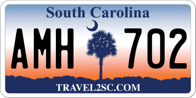 SC license plate AMH702