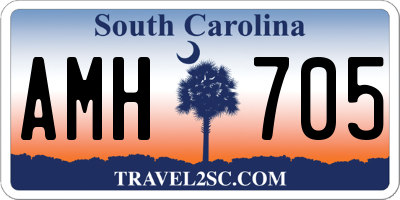SC license plate AMH705