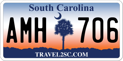 SC license plate AMH706