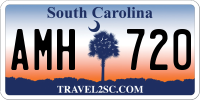 SC license plate AMH720