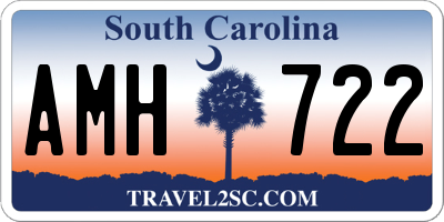 SC license plate AMH722
