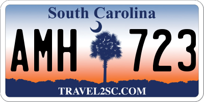 SC license plate AMH723
