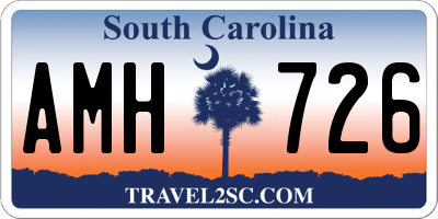 SC license plate AMH726