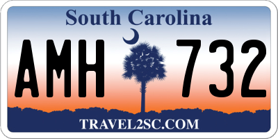 SC license plate AMH732