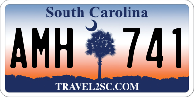 SC license plate AMH741