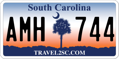 SC license plate AMH744