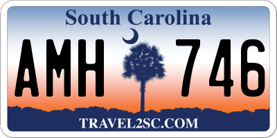 SC license plate AMH746
