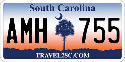 SC license plate AMH755