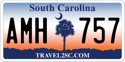 SC license plate AMH757