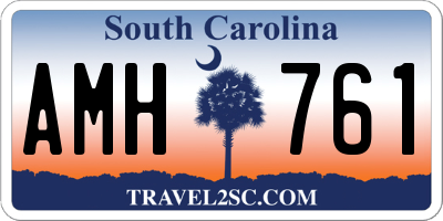 SC license plate AMH761