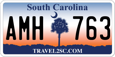 SC license plate AMH763