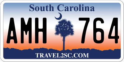 SC license plate AMH764