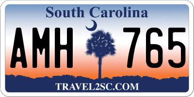 SC license plate AMH765