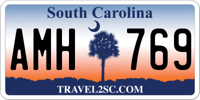 SC license plate AMH769