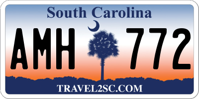 SC license plate AMH772