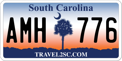 SC license plate AMH776