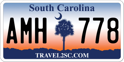 SC license plate AMH778