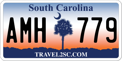 SC license plate AMH779