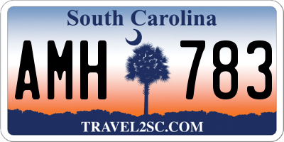 SC license plate AMH783