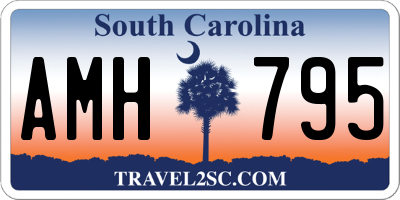 SC license plate AMH795
