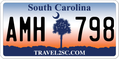SC license plate AMH798