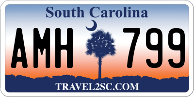 SC license plate AMH799