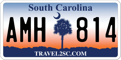 SC license plate AMH814