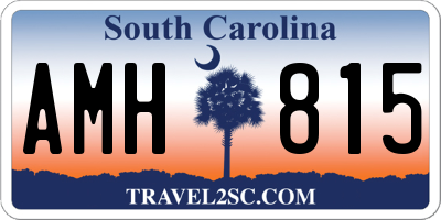 SC license plate AMH815