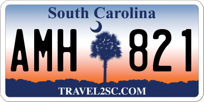 SC license plate AMH821