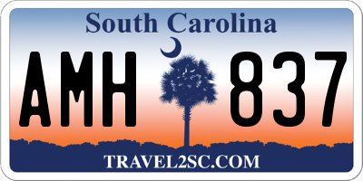 SC license plate AMH837