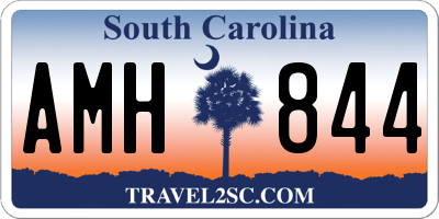 SC license plate AMH844