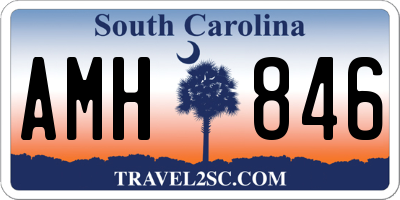 SC license plate AMH846
