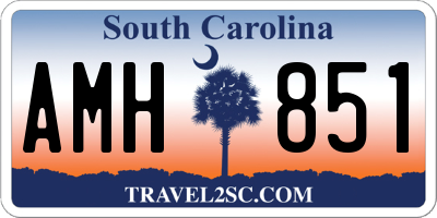 SC license plate AMH851