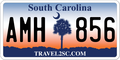 SC license plate AMH856